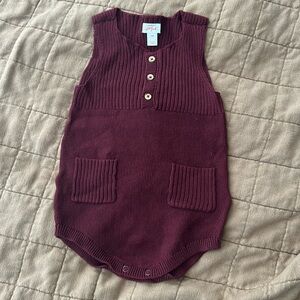 Cat and jack knit onesie